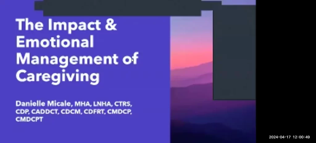 The Impact and Emotional Management of Caregiving