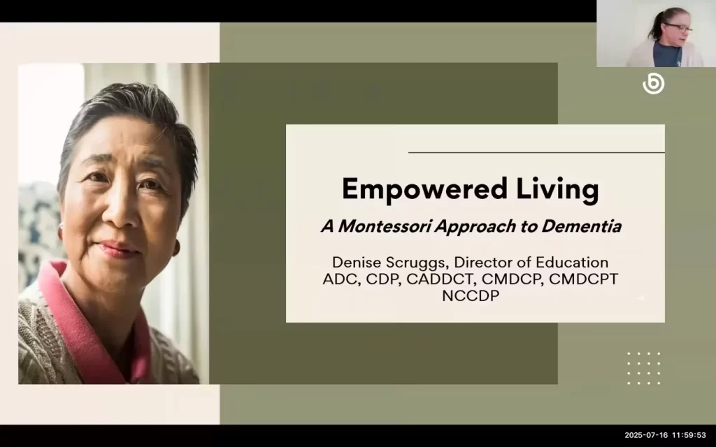 Empowered Living A Montessori Approach to Dementia Care