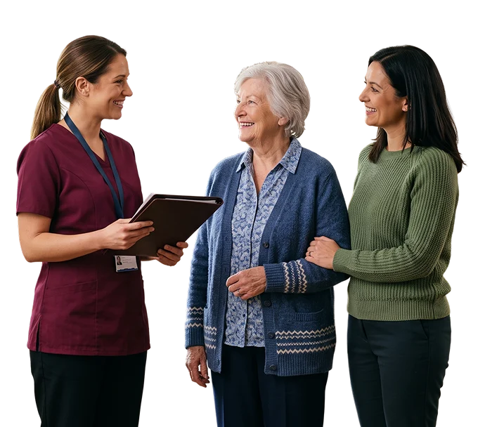 NCCDP nurse with family